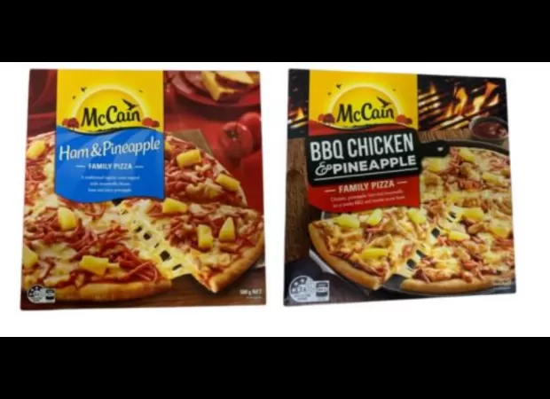 McCain brand frozen pizzas recalled across US due to discovery of metal fragments.