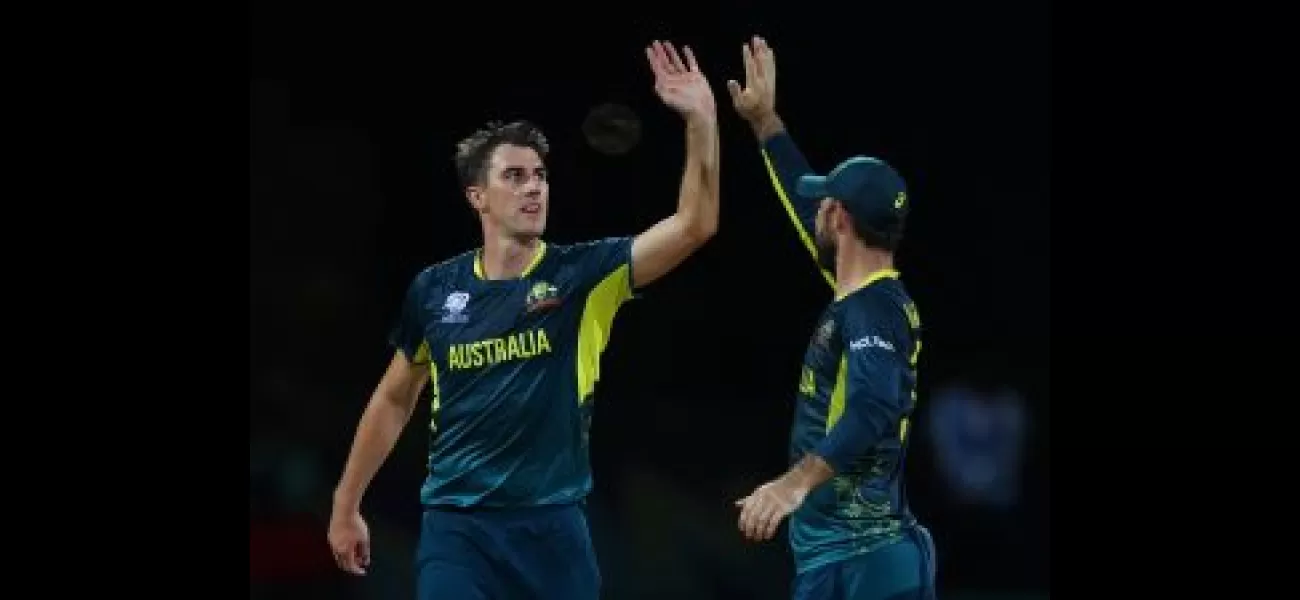 Cummins makes history with hat-trick as Aus defeat Ban in rain-affected T20 World Cup Super 8 match.