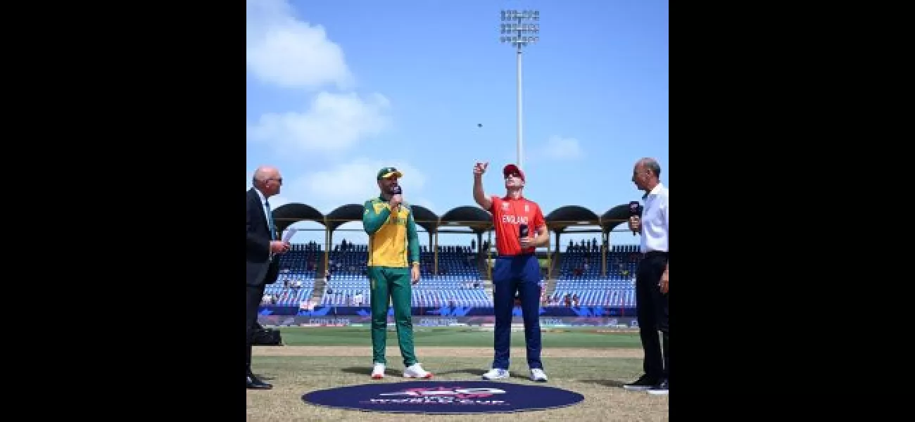 England has chosen to start the T20 World Cup Super 8 match by fielding first against South Africa.
