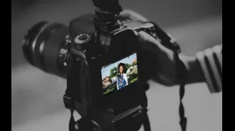 Atlanta artist's graduation-themed fashion photos gain widespread attention on social media.