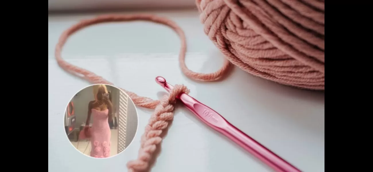 A teenager gains attention for her crocheted prom dress, which was inspired by Zendaya.