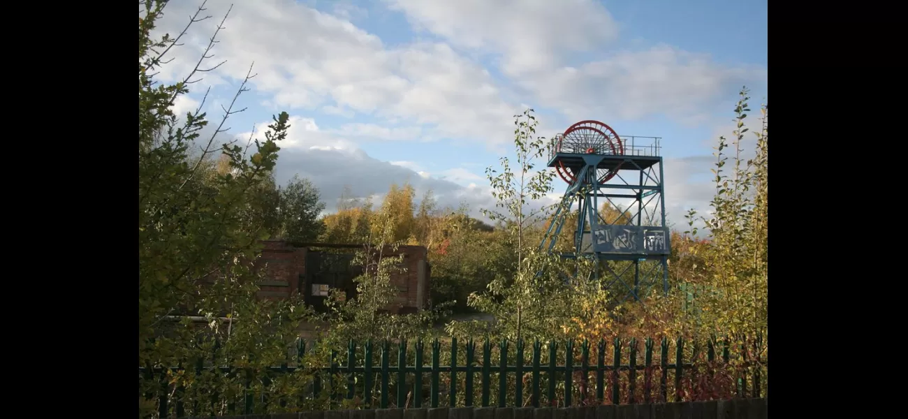 Abandoned amusement park with top log flume, locals plead for it to be restored.