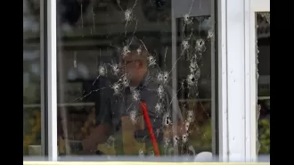 Mass shooting in grocery store leaves two people dead and eight others injured.