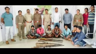 7 people were arrested for poaching in Karlapat sanctuary.