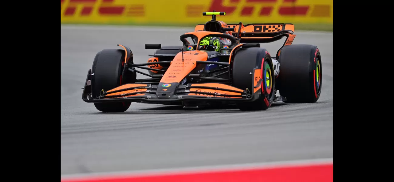 Norris secures top spot in Spanish GP qualifying after McLaren's motorhome catches fire earlier in the day.