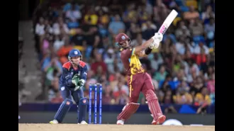 West Indies dominate USA in T20 World Cup Super 8 match, Hope's unbeaten 82 leads them to a 9-wicket victory.
