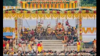 Many people watched the 'Snana Yatra' of Lord Jagannath in Puri.