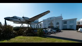 Explore a deserted airport that is open to the public for only one day every month.