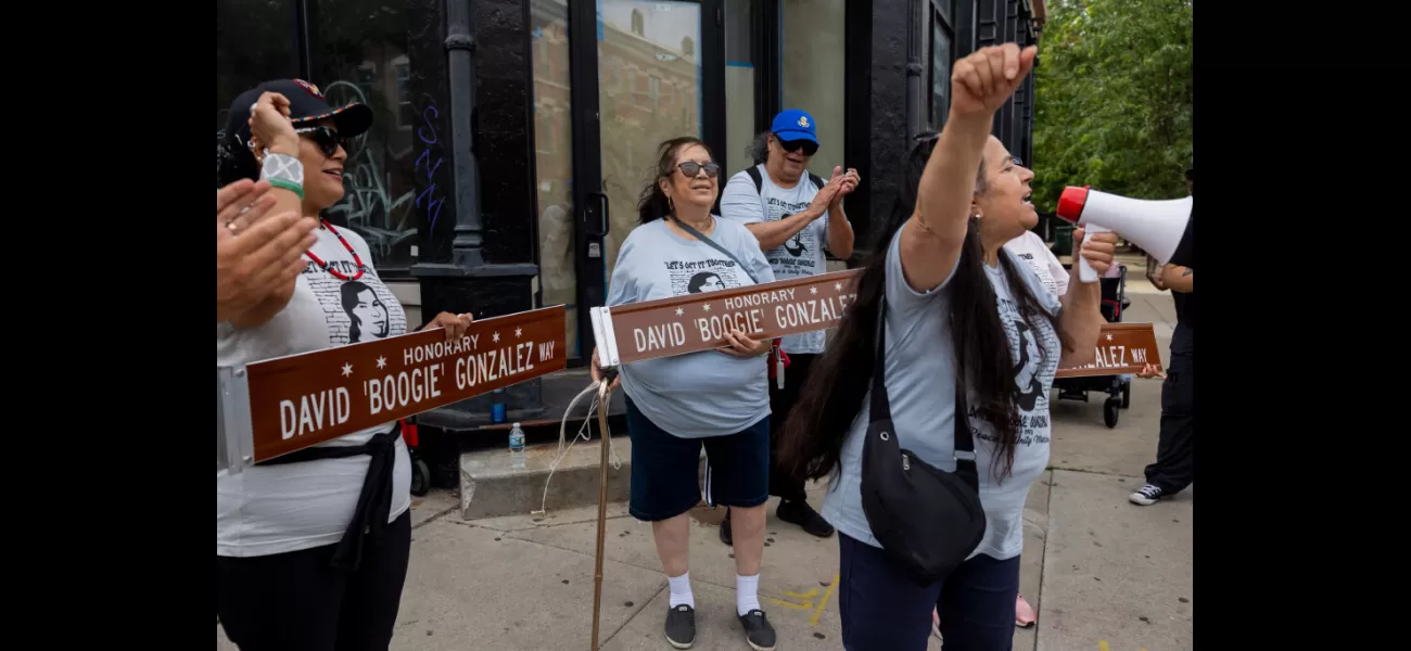 A street sign and march honor Pilsen activist killed 51 years ago, known as 'For Boogie'.