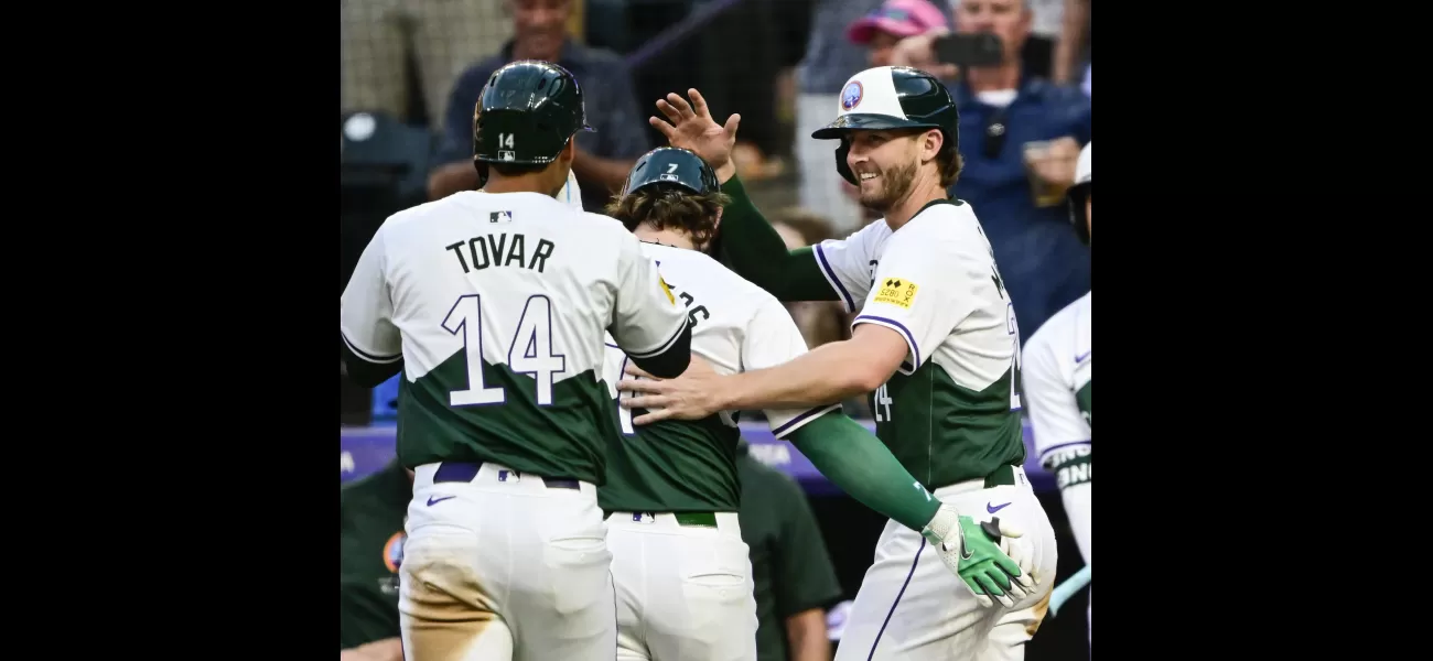 The Rockies win with a walk-off walk, beating the Nationals in a comeback.