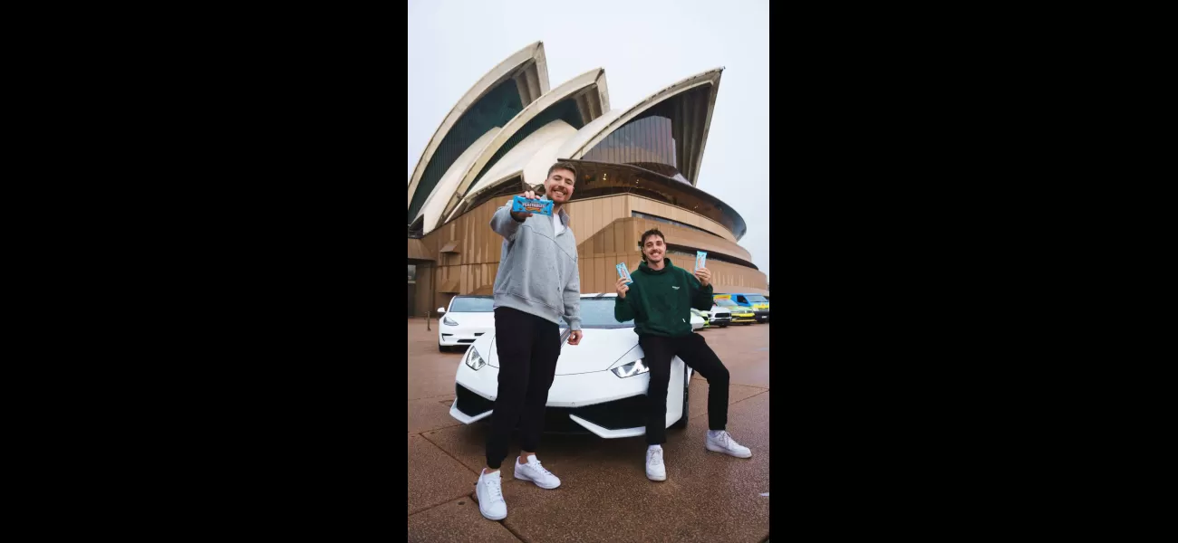 Popular YouTuber MrBeast makes his inaugural trip to Australia.