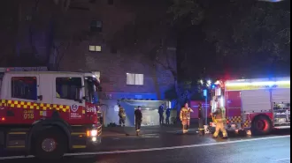 Police opened fire and discovered a burning car after chasing suspects in Sydney.