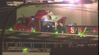 Woman in Adelaide flown to hospital after reportedly being shot in back.