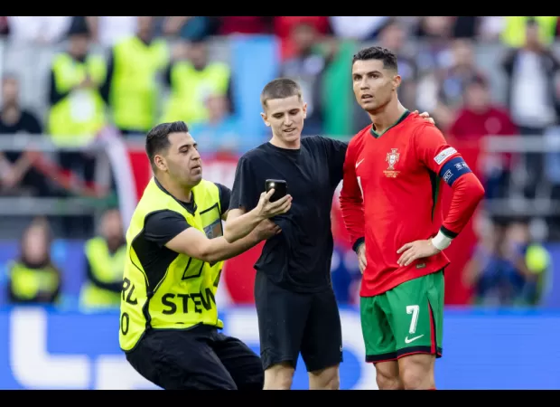 Security worries arise as pitch invaders disrupt Portugal's win, tarnishing the Euro 2024 game.