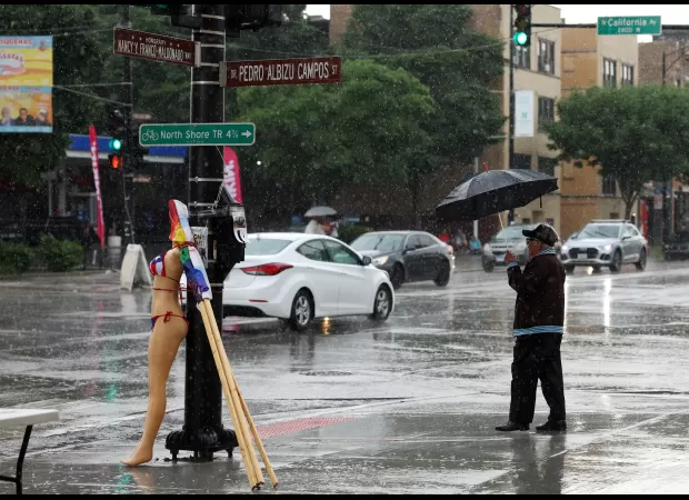 Storms and hot temperatures around 90 degrees forecasted for evening, followed by cooler weather.