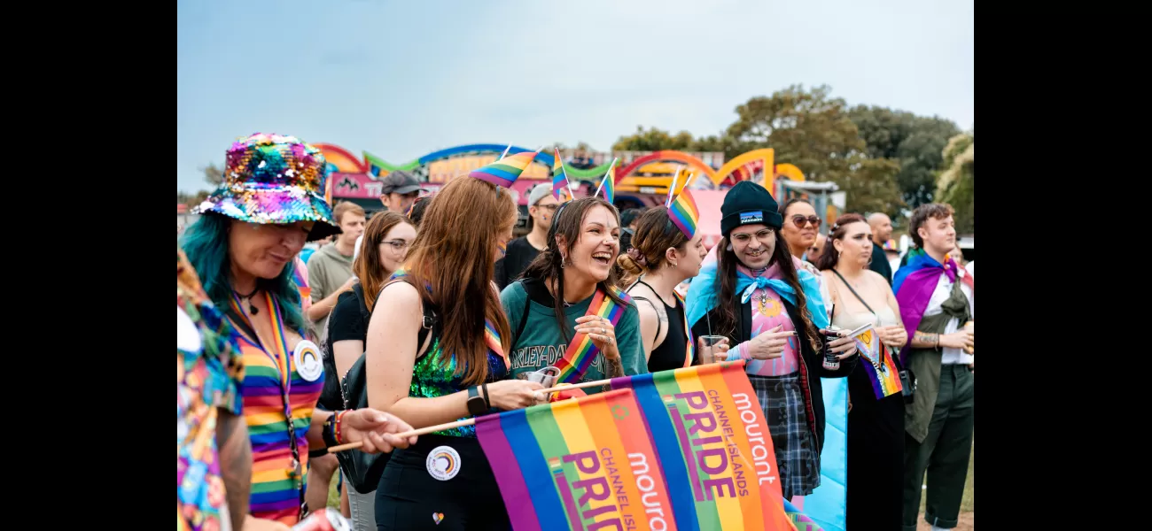 A quiet island near France becomes vibrant during Pride celebrations.