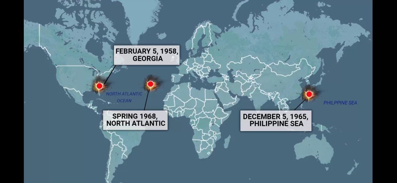 New map exposes US's lost nuclear bombs, with potential for even more to be missing.