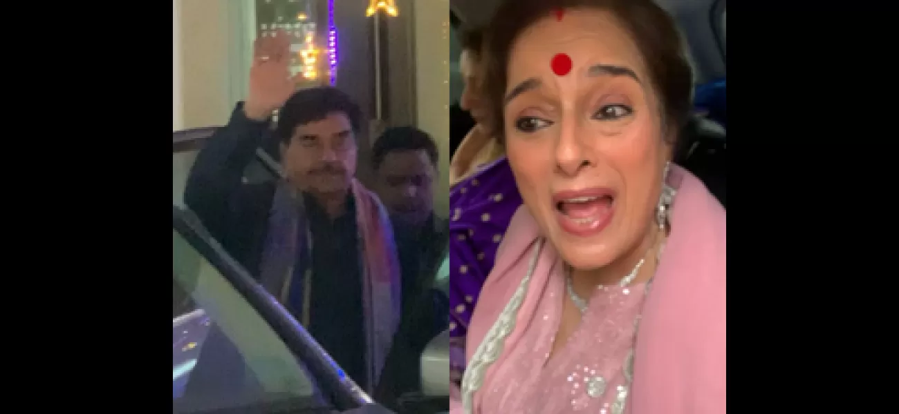 Shatrughan and Poonam Sinha head to Sonakshi and Zaheer's wedding.