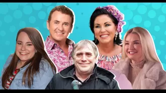Some of the happiest soap character departures, including Hilda Ogden and Kat and Alfie.