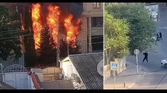 Multiple fatalities in Russia after armed assailants assault synagogues, church, and police station.