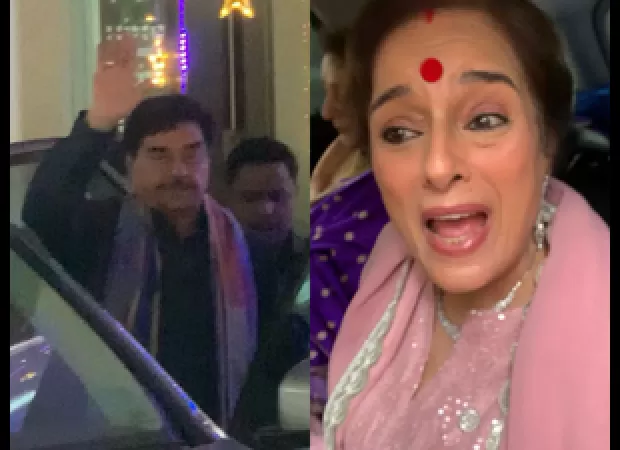 Shatrughan and Poonam Sinha head to Sonakshi and Zaheer's wedding.