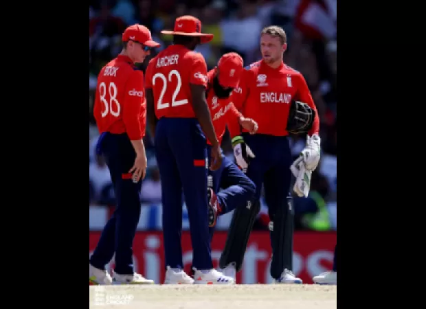 England is playing USA in the T20 World Cup and has chosen to bowl first, with Chris Jordan replacing Mark Wood in the team.