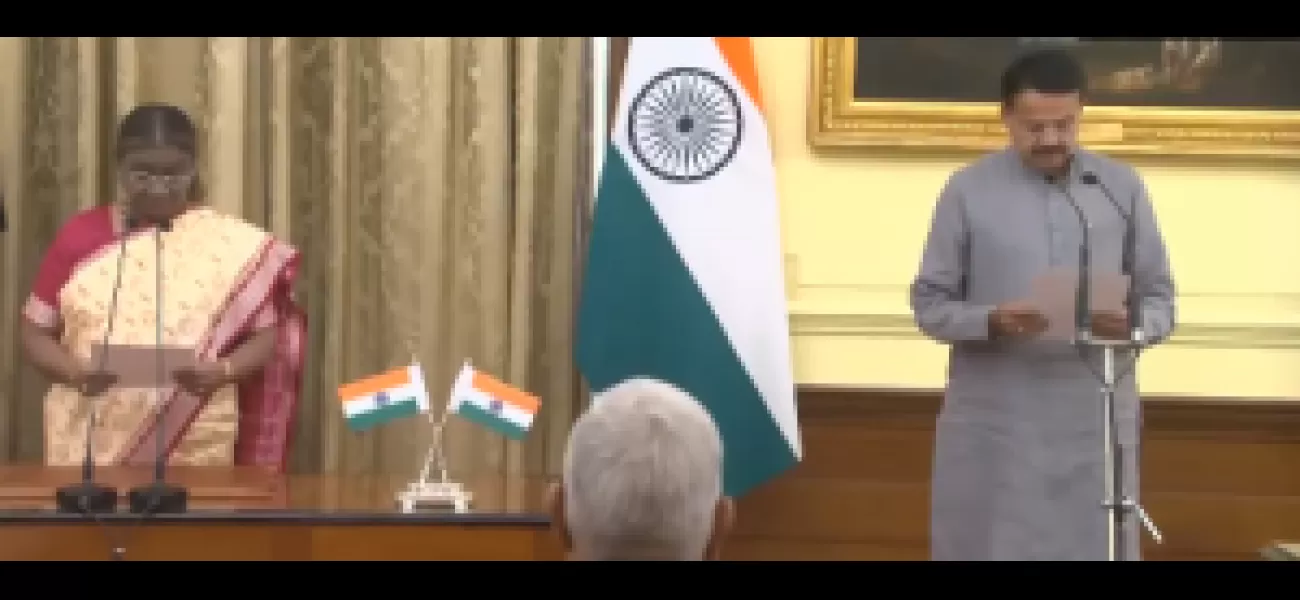 Mahtab is sworn in as temporary speaker for the new Lok Sabha.