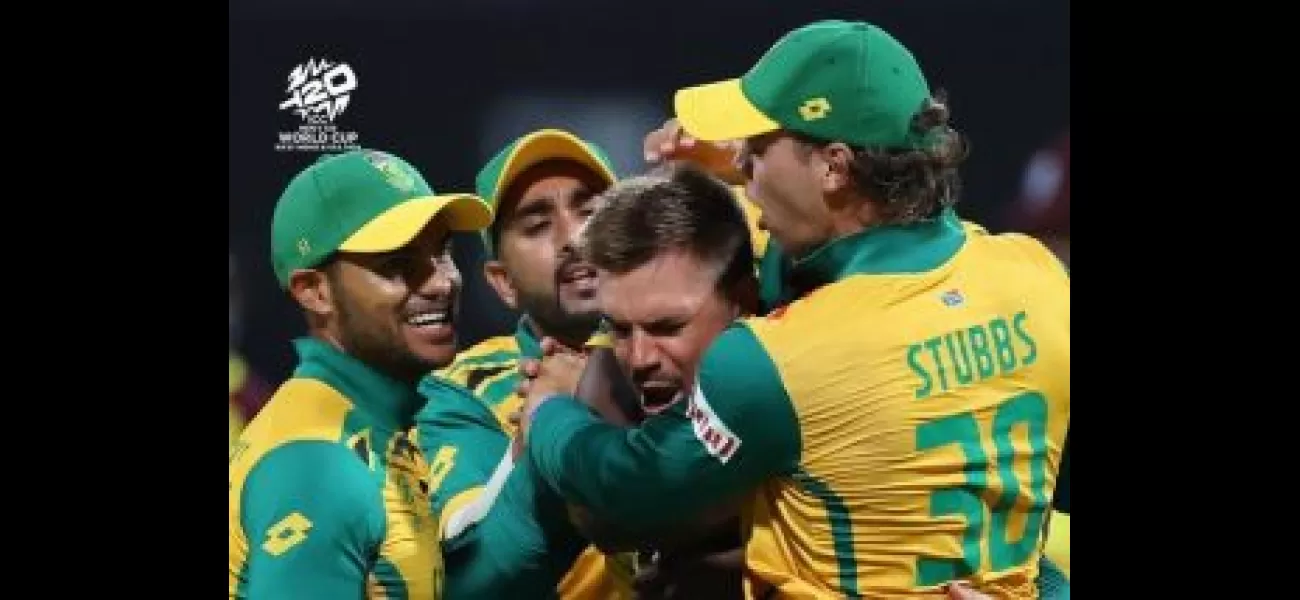 SA defeats WI to advance to T20 World Cup semi-final.
