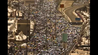 Over 1,300 people died during Hajj pilgrimage in sweltering 50°C temperature.