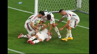 Host Gabby Logan of BBC surprised by UEFA's choice regarding player Barnabas Varga's injury during Euro 2024.