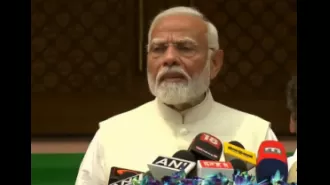 PM Modi says people want more than just empty rhetoric before first session of new Lok Sabha.