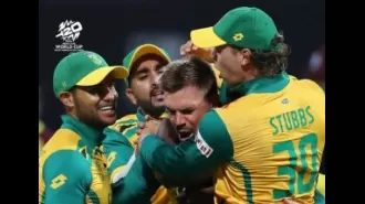SA defeats WI to advance to T20 World Cup semi-final.