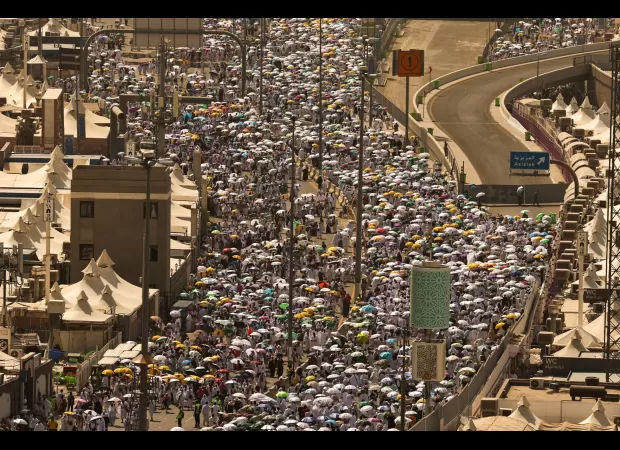 Over 1,300 people died during Hajj pilgrimage in sweltering 50°C temperature.