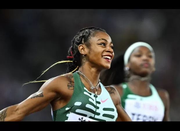 Sha'Carri Richardson secures spot in Paris Olympics by triumphing in 100-meter race.