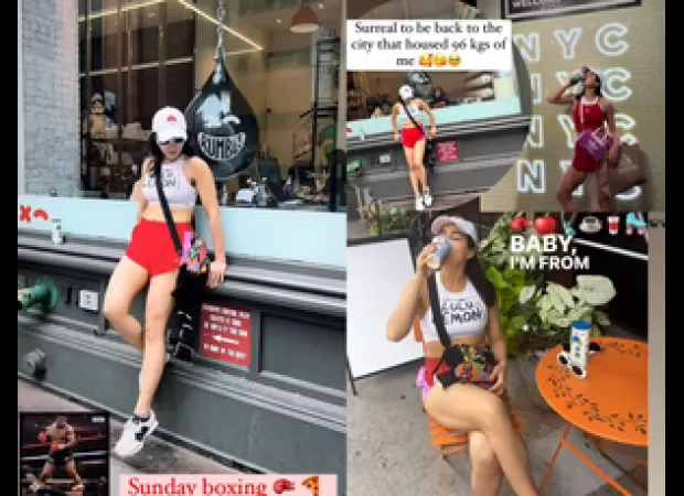 Sara Ali Khan is back in New York and reflecting on her weight loss journey.