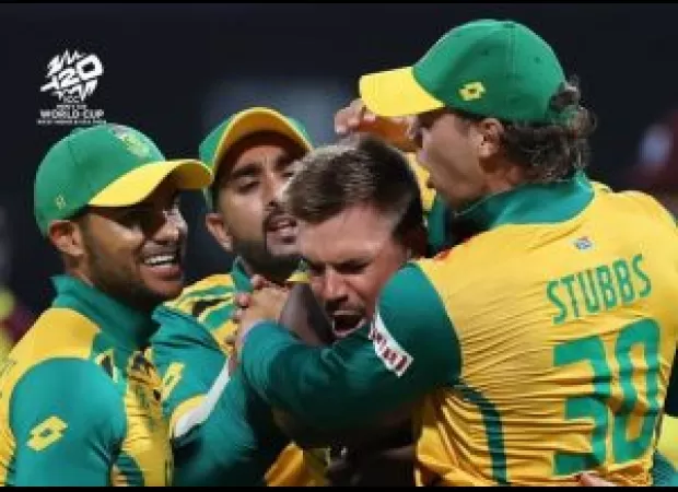 SA defeats WI to advance to T20 World Cup semi-final.