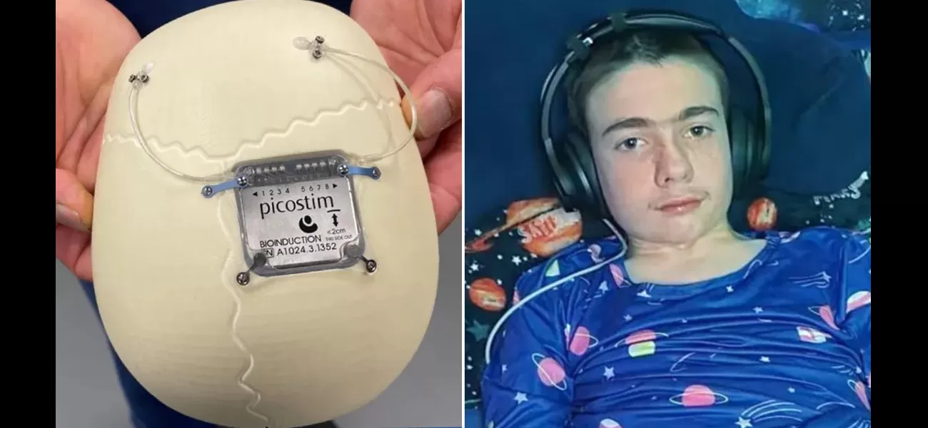 First person with epilepsy fitted with seizure-controlling device.
