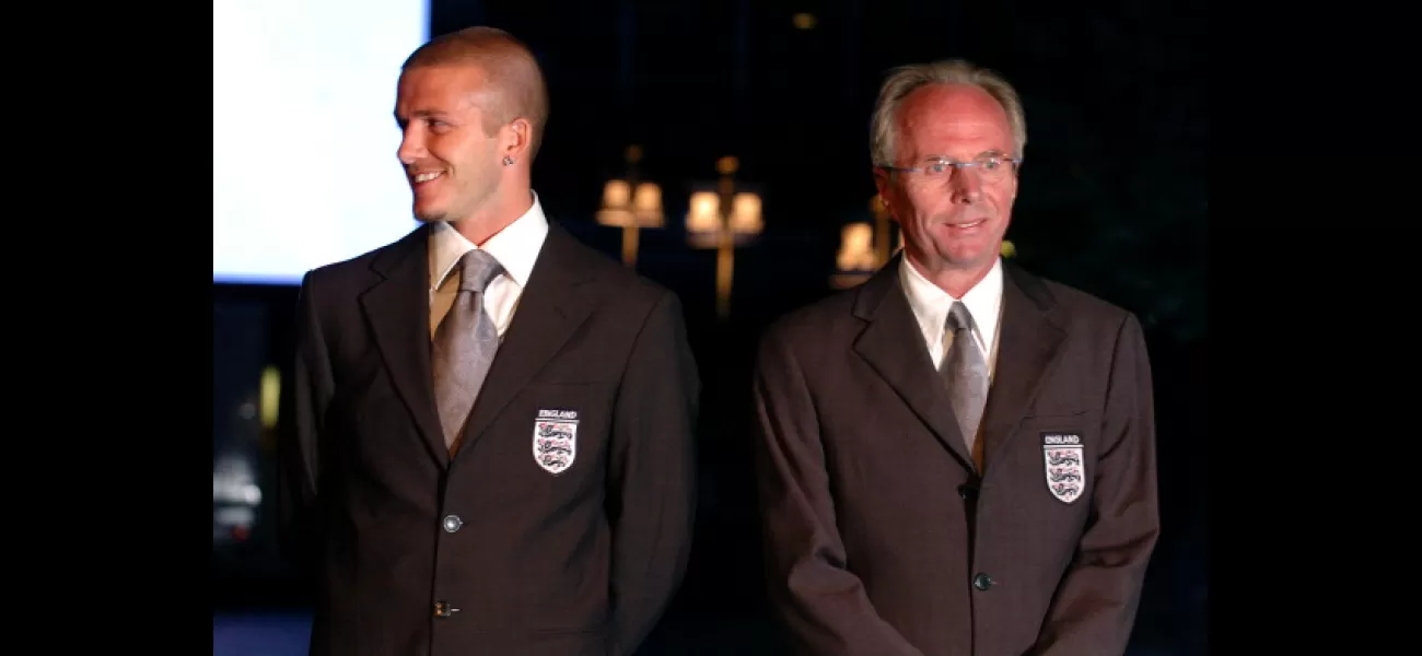 Beckham visits ex-boss Eriksson, heartwarming reunion.