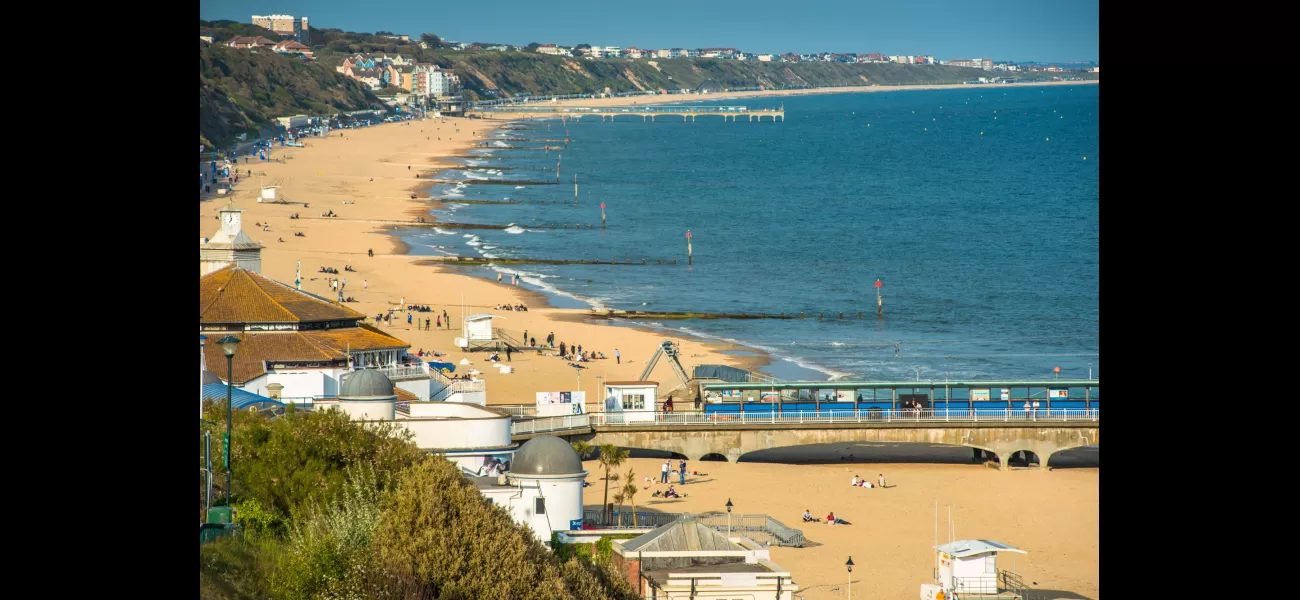 Authorities are urgently looking for a man who has gone missing in the sea at Bournemouth beach.