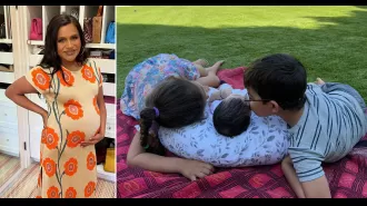 Mindy Kaling welcomes third child on her 45th birthday in surprise announcement.