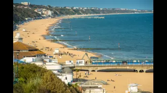 Authorities are urgently looking for a man who has gone missing in the sea at Bournemouth beach.