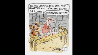 Guy Venables' daily cartoon in the Metro newspaper.