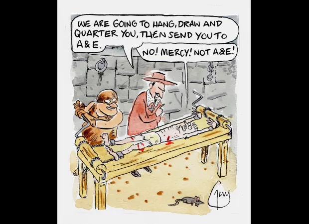 Guy Venables' daily cartoon in the Metro newspaper.