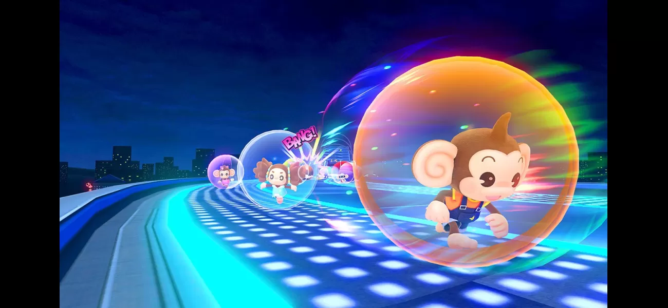 Review of Super Monkey Ball Banana Rumble: primates rolling around in a ball.