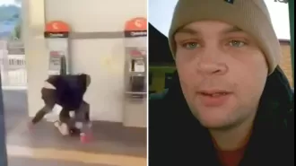 A man is critically injured after a bystander intervened to stop an assault at a bus stop.
