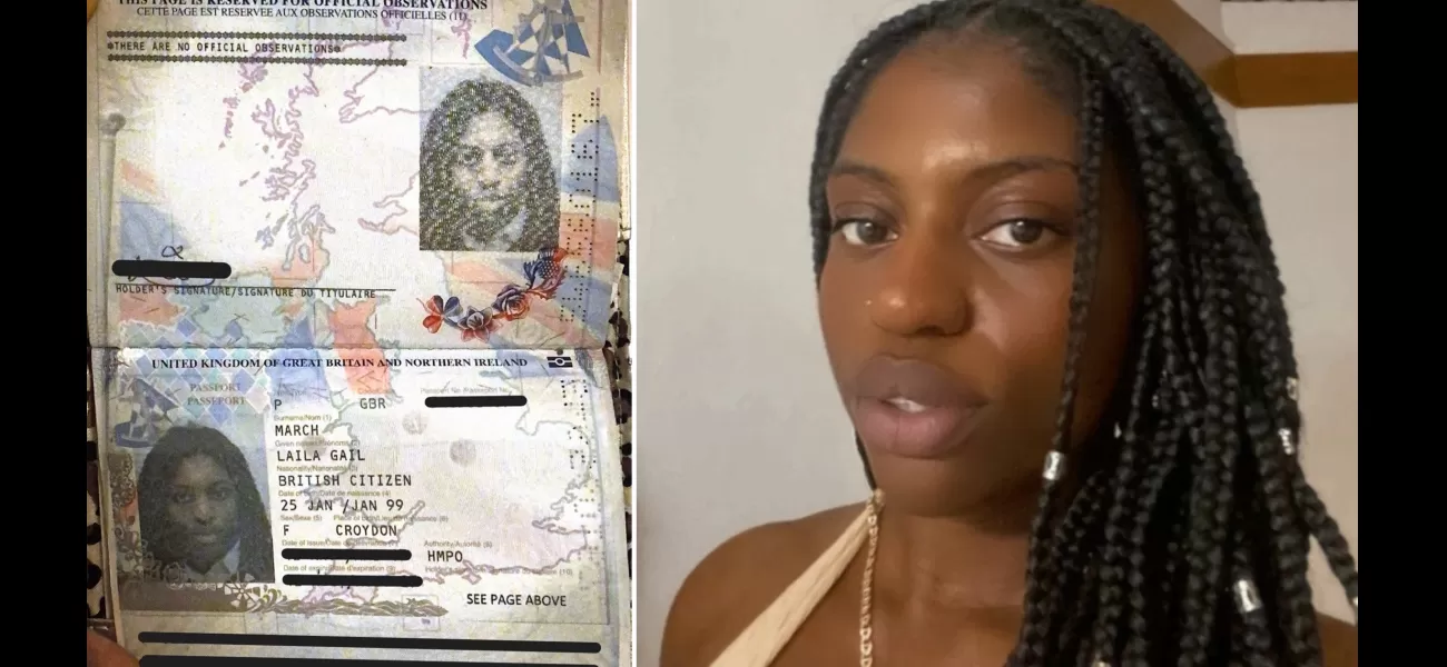 A woman was refused entry on a Tui flight due to a small flaw on her passport.