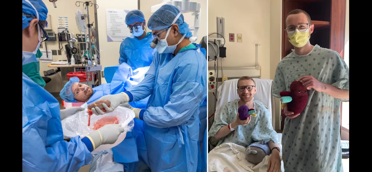 A conscious patient during a kidney transplant describes the experience of seeing their new organ as very exciting.