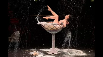 Dita Von Teese, 51, defies aging as she shows off nude body in stunning performance.