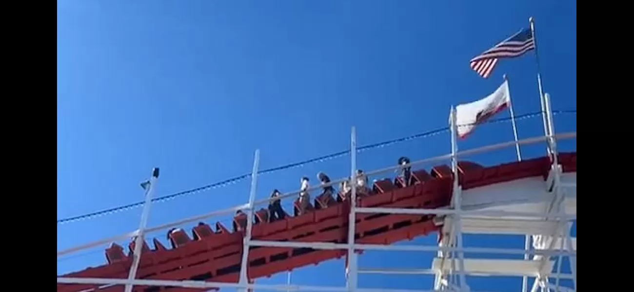 Riders had to climb down roller coaster as they reached the top during evacuation.