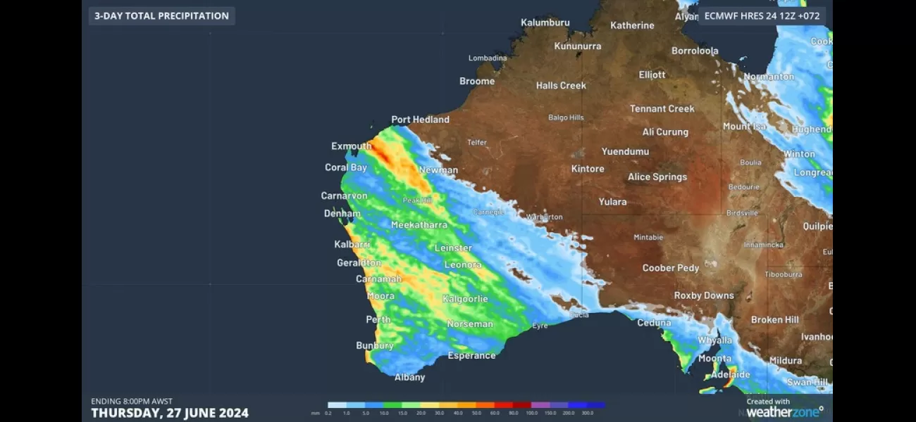 'Australia state to see freezing temperatures, rain, and potential tornadoes.'